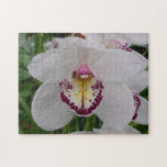 White Orchid II Elegant Floral Jigsaw Puzzle