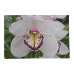White Orchid II Elegant Floral Placemat