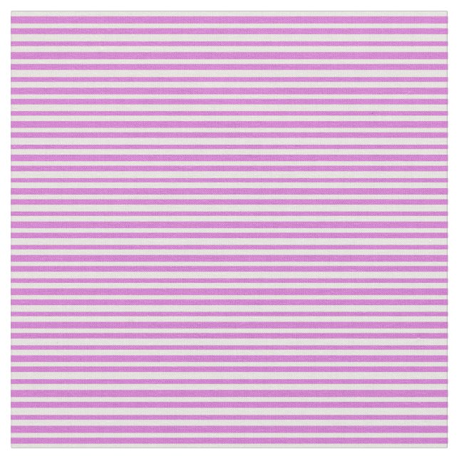 White & Orchid Lines Pattern Fabric (Close Up)