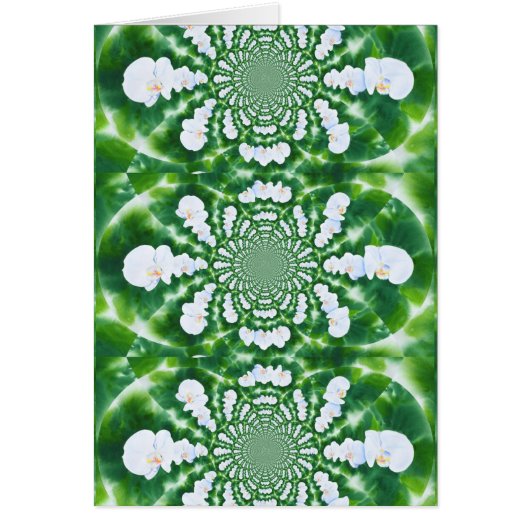 White Orchid Mandala Cards (Front)