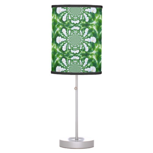 White Orchid Mandala Table Lamp