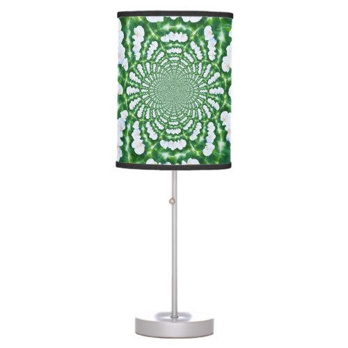 White Orchid Mandala Table Lamp