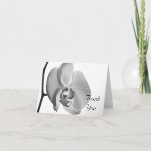 White Orchid Wedding Bridesmaid Thank You Card