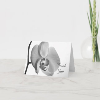 White Orchid Wedding Bridesmaid Thank You Card