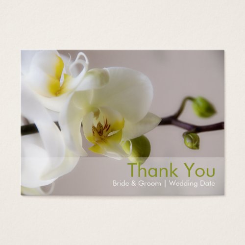 White Orchid â€¢ Wedding Favour Tag Business Cards