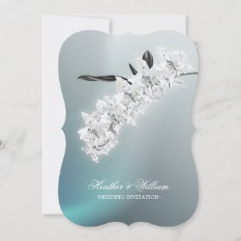 White Orchid - Wedding Invitation by BluePlanet at Zazzle
