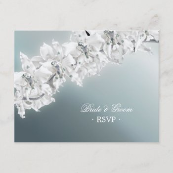 White Orchid - Wedding Rsvp Card by BluePlanet at Zazzle