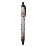 White Orchids Beautiful Tropical Flowers Black Ink Pen