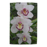 White Orchids Beautiful Tropical Flowers Garden Flag