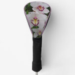 White Orchids Beautiful Tropical Flowers Golf Head Cover
