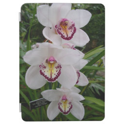White Orchids Beautiful Tropical Flowers iPad Air Cover