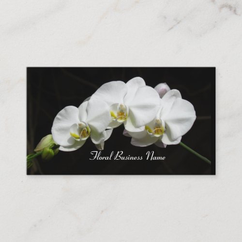 White Orchids Business Card