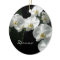 White Orchids Christmas Ornament