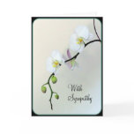 White Orchids Condolence Card White Orchids Condolence Card