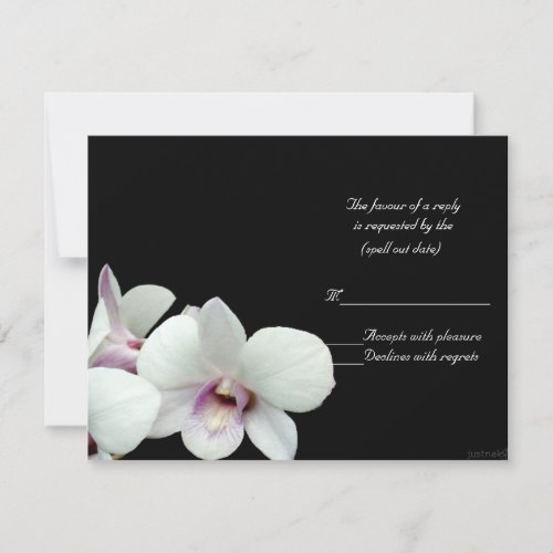 white orchids rsvp