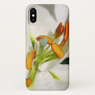 White Oriental Lily iPhone X Case