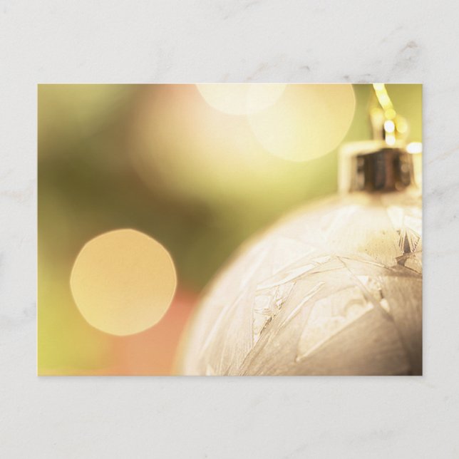 White Ornament Postcard (Front)