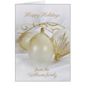 white ornaments with gold glitter (Front)