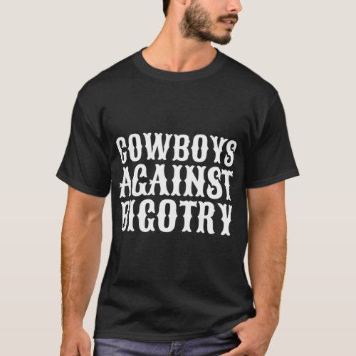 White Orville Peck Cowboys Against Bigotry Lyrics T_Shirt