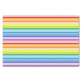 Pastel rainbow stripes tissue paper