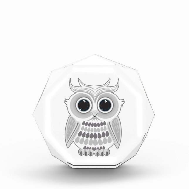 White Owl Acrylic Award (Front)