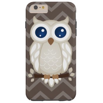 White Owl Tough Iphone 6 Plus Case by JodisDesigns at Zazzle