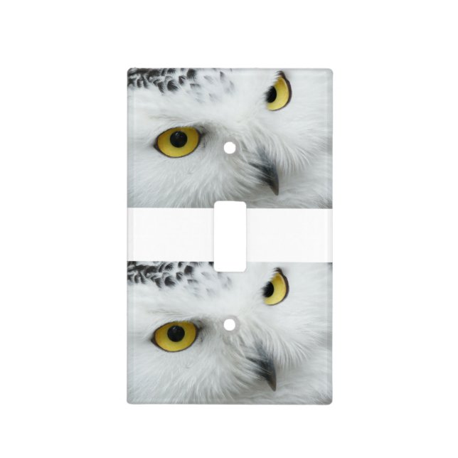 White owl light switch cover (Front)