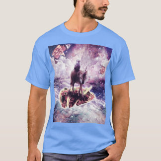 White Owl Riding Unicorn Wolf on Taco T-Shirt