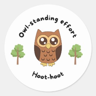 White owl tree teacher reward