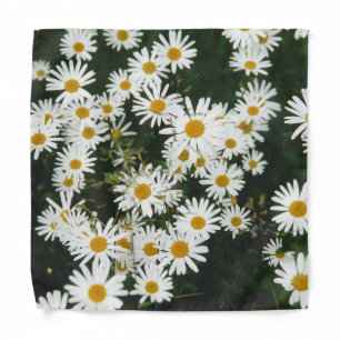 White Oxeye Daisy, Moon Daisy Meadow Bandana