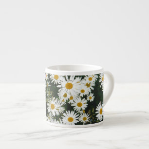White Oxeye Daisy, Moon Daisy Meadow Espresso Cup
