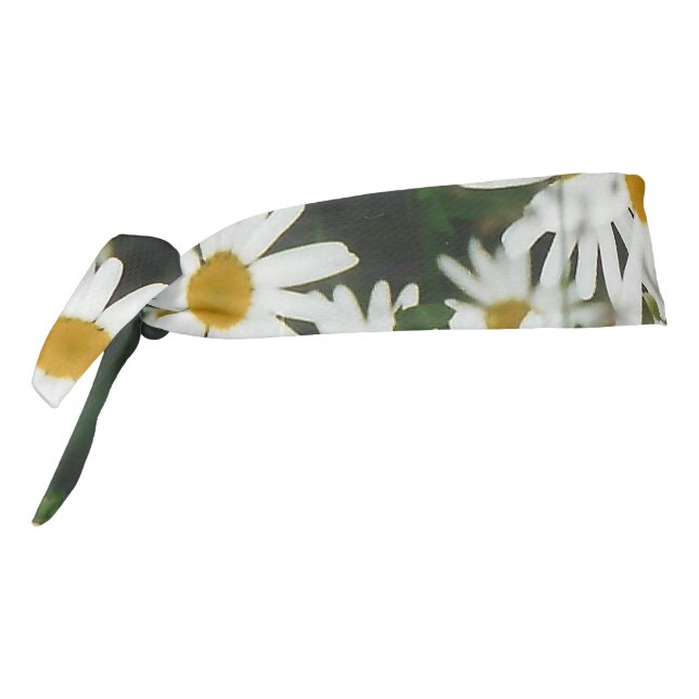 White Oxeye Daisy, Moon Daisy Meadow Tie Headband (Rotate 270)