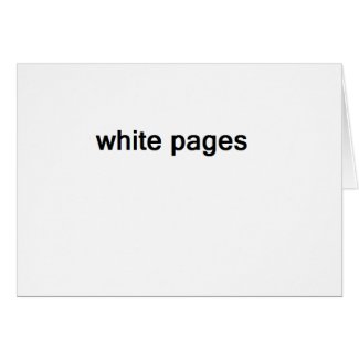 white pages