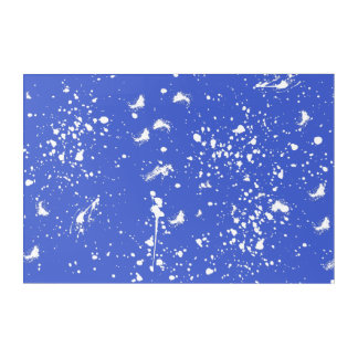 White Paint Splash Graphic Stain White Ink Splat Acrylic Print