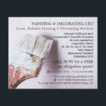 White Paintbrush, Painter & Decorator Advertising Flyer<br><div class="desc">White Paintbrush,  Painter & Decorator Advertising Flyer by The Business Card Store.</div>