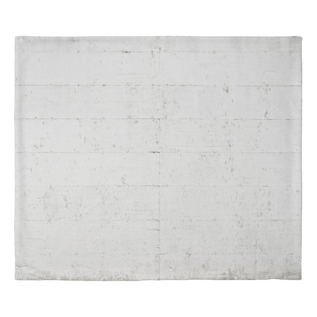 White painted concrete wall concrete duvet cover (Front)