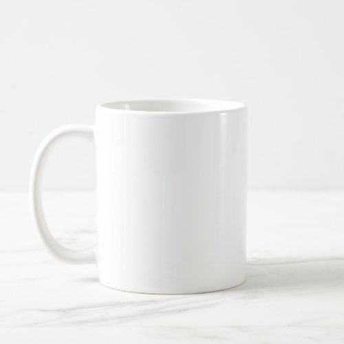 White Pale Grey Classic Mug 11 oz Coffee Mug