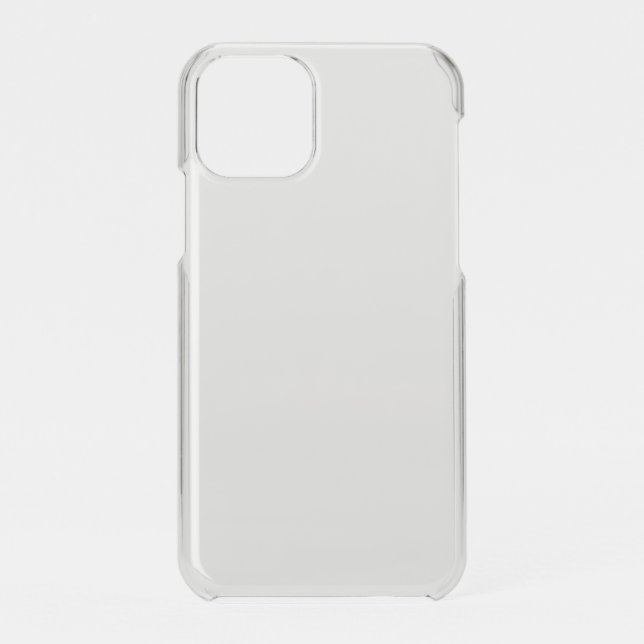 White, Pale Grey iPhone Case (Back)
