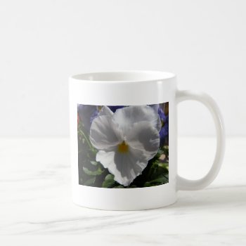 White Pansy For Mother's Day Coffee Mug by no_reason at Zazzle