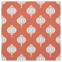 white paper lantern oriental pattern fabric