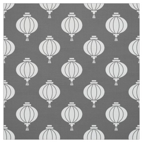 white paper lantern oriental pattern fabric