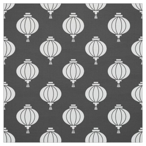 white paper lantern oriental pattern fabric