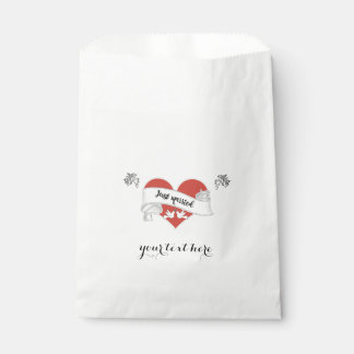 White Paper Wedding Favor Bag - Customizable