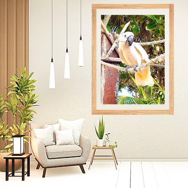 White Parrot Mexican Tropical  Poster (Creator Uploaded)
