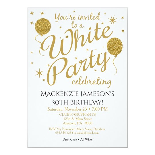 All White Invitations 3