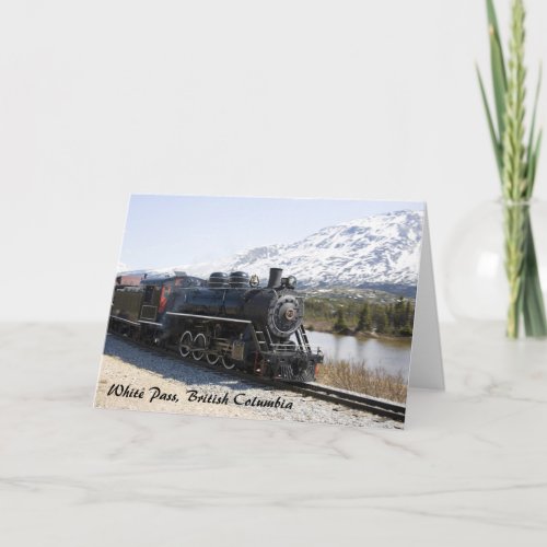 White Pass Train in Snow Greeting Card