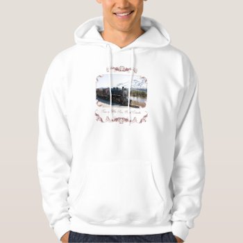 White Pass Train In Snow Hooded Sweatshirt by vintageamerican at Zazzle
