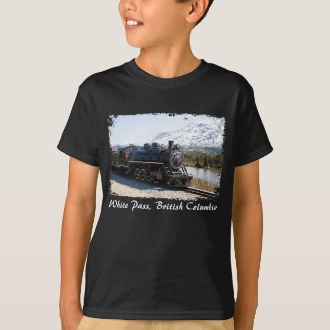 White Pass Train in Snow Kid's Shirt (Front)