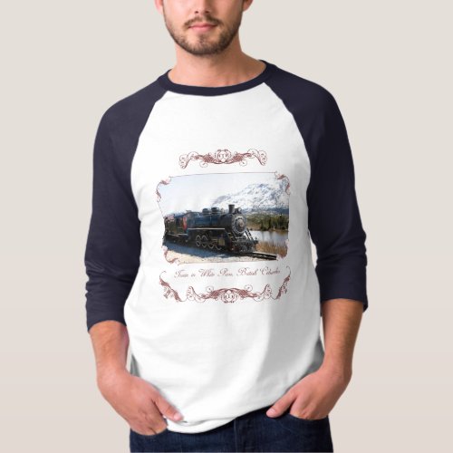 White Pass Train in Snow Mens Shirt