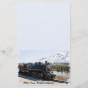 White Pass Train in Snow Stationery